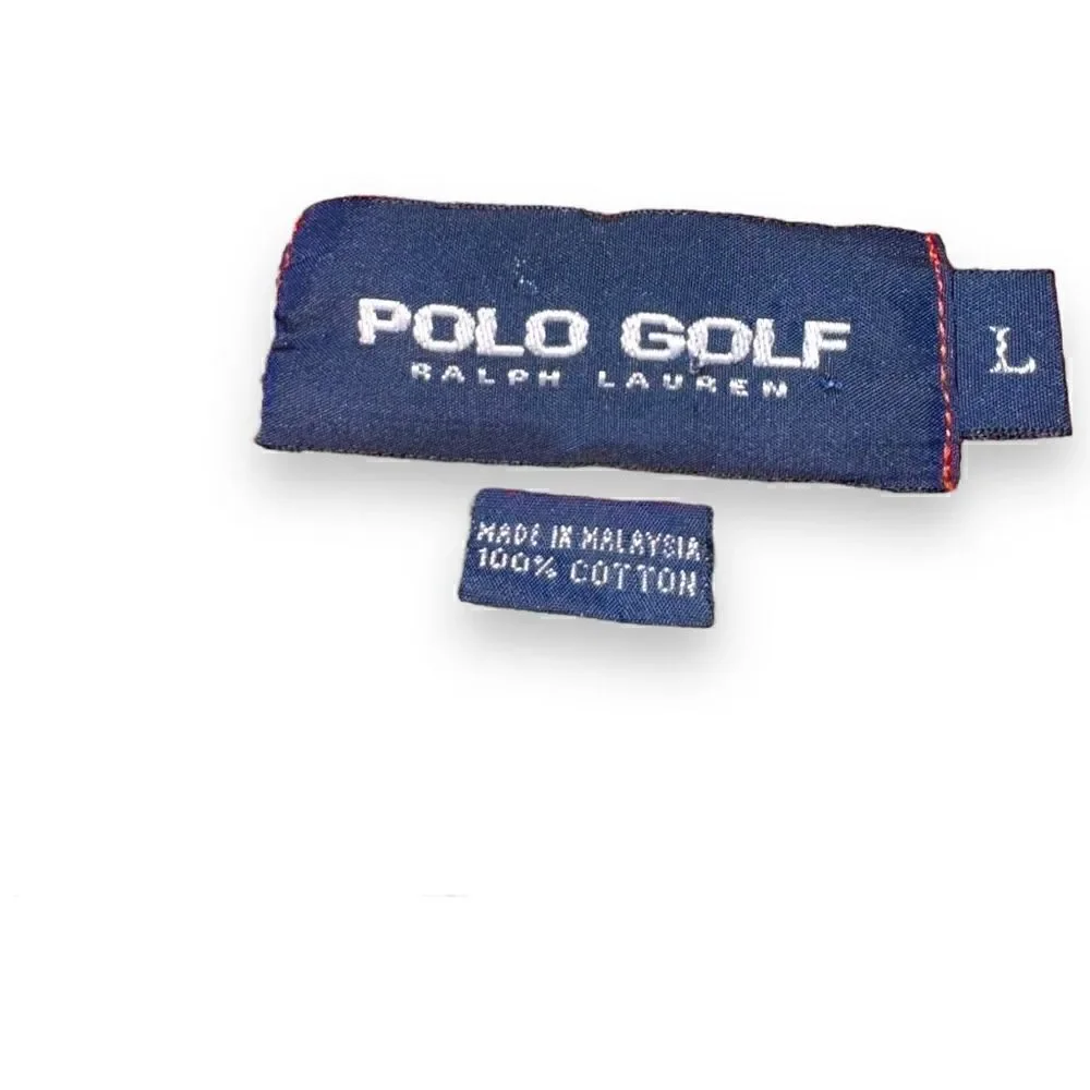 Polo Ralph Lauren Red & White Stripes Pique Mesh Polo L